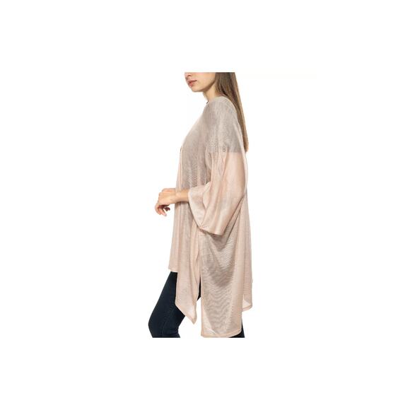 NWT INC International Concepts Knit Kimono Light Pink Blush Open Cardigan Wrap - Picture 10 of 10